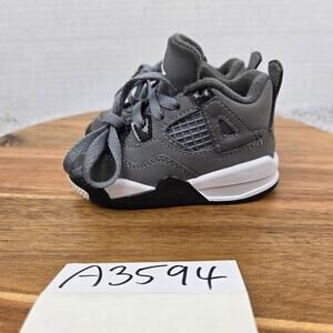 Jordan 4 Retro Cool Grey 2019 TD Athletic Casual Daily Sneaker Kid 4c BQ7670-007